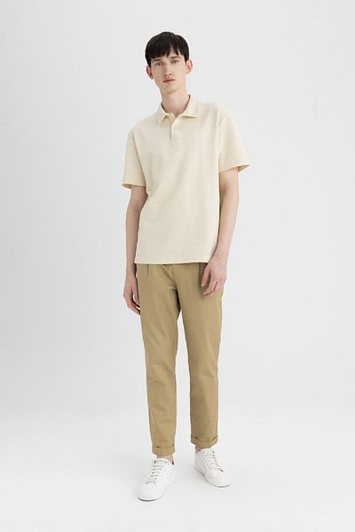 DeFacto Παντελόνι τσέπης Twill Tapered Fit - Straight Double Leg B6585ax24sp