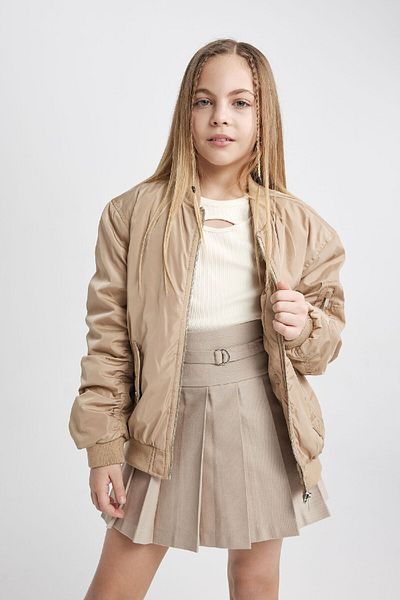 DeFacto Mädchen – leichte Bomberjacke mit wasserdichtem Reißverschluss B2296a824sp