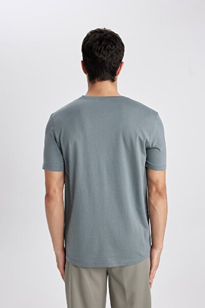 DeFacto Regular Fit Bisiklet Yaka Kısa Kollu Basic Düz Tişört T5014az24sp