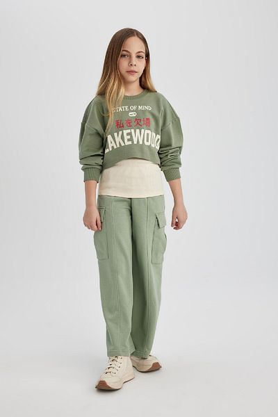 DeFacto Cargo-Jogginghose für Mädchen mit weitem Bein – B6402a824sp