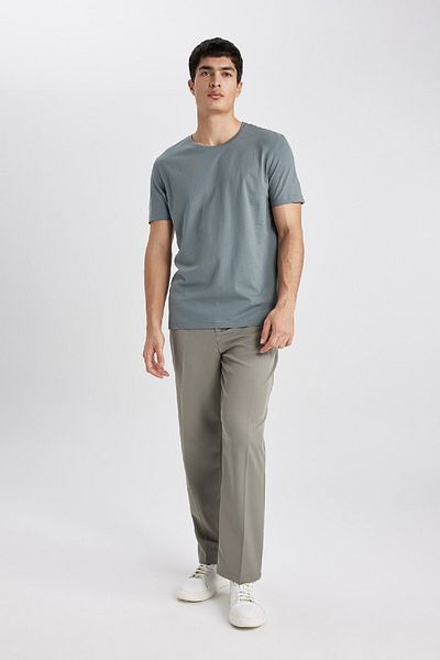 DeFacto Μπλουζάκι Regular Fit Crew Neck T5014AZ24SP