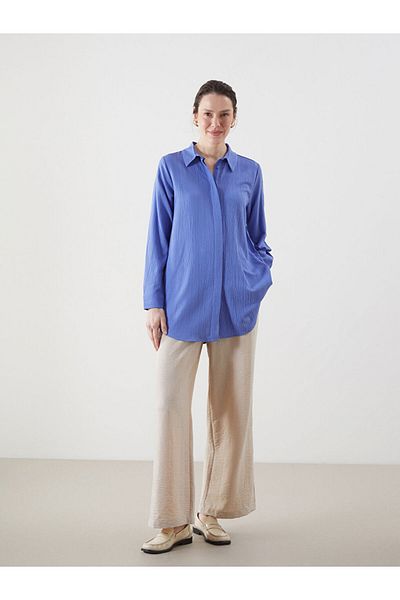 LC Waikiki Cămașă pentru femei Seersucker Textured New Season - S5JR40Z8