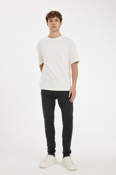 DeFacto Super Skinny Ekstra Dar Kalıp Normal Bel Ekstra Dar Paça Jean Pantolon A6941ax24sp