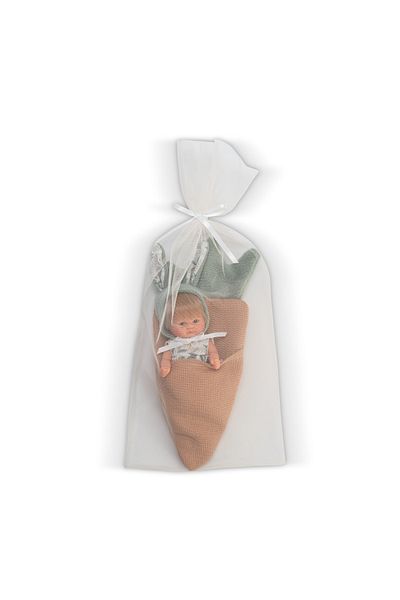 Asivil S.L. Candy Doll With Bunny Hat And Carrot Blanket 20cm
