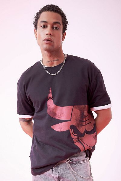 DeFacto NBA Chicago Bulls Oversize κοντομάνικο μπλουζάκι με λαιμόκοψη - B3889ax24sp