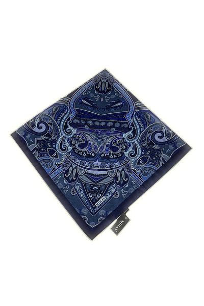 MİRAY Μαλακό βαμβακερό κασκόλ 120x120 με έθνικ σχέδιο - 04918