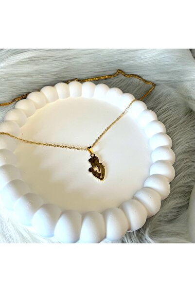 MODA Anne Bebek Figürlü Çelik Kolye