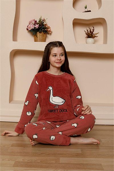 modaserdem Mdsrdm Σετ πιτζάμες για κορίτσια Fleece-βιζόν