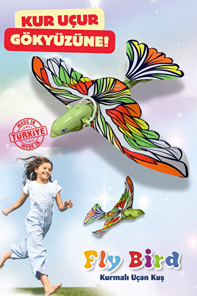 Story Baby Kurmalı Uçan Kuş-Kur Uçur Gökyüzüne (Yeşil Renk) 6-99 Yaş Arası