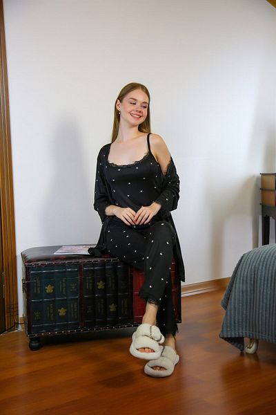 modaserdem Mdsrdm Set pijama pentru femei din 3 piese