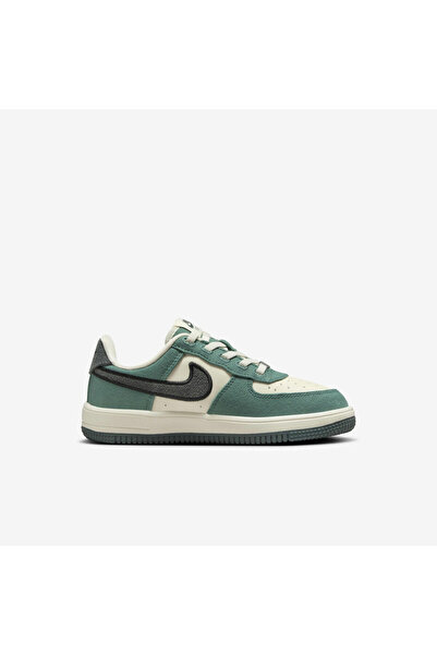 Nike Force 1 LV8 3 EasyOn "Coconut Milk & Bicoastal Bağcıksız Yeşil Çocuk Spor Ayakkabı
