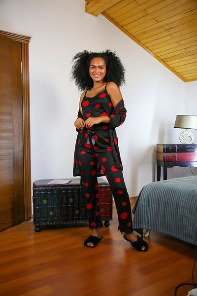modaserdem Mdsrdm Set pijama pentru femei din 3 piese