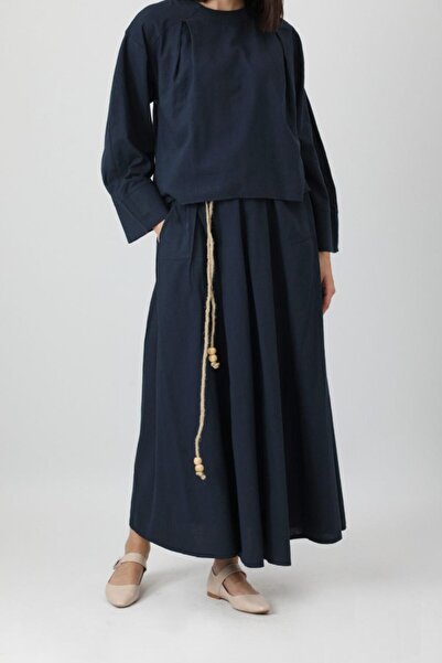 ZÜLAYS Zülays etekli keten takım