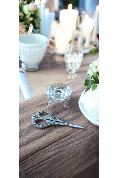 Ahsen Ambalaj Söz / Nişan Makası Altın Renk Kurdale Makası Açılış Özel Gün Ma...