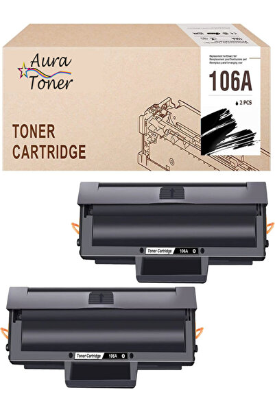 HP AURA TONER 2 ADET 135a 135w 135r 137fnw HP Lazer 107a 107r için HP 106A W1...