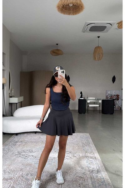 Stil Burada Oys Thick Belt Tennis Shorts Skirt