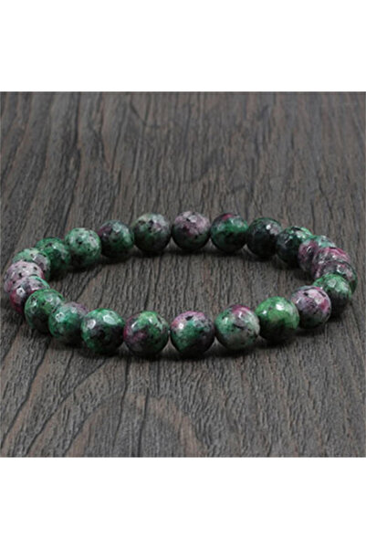 Choice 8mm Charm Geniune Natural Epidote Zoisite Stone Bead Bracelet Homme Br...