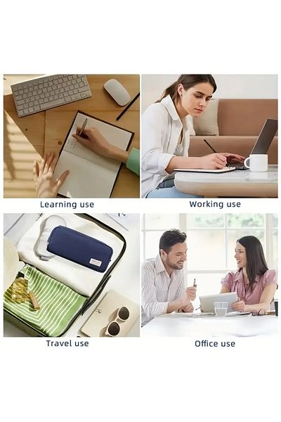 GlassySKY Multi-Section, Large Capacity Pencil Case Pen Holder Stationery for Primary School Middle School High School Students
