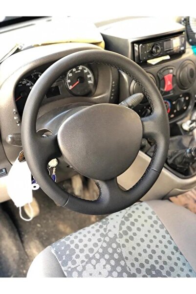 dk direksiyon Kaplamacı Fiat Doblo Araca Özel Direksiyon Kılıfı Siyah Ipli (A...