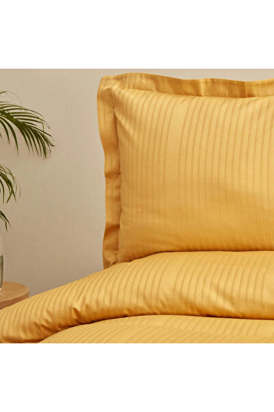 Karaca Karaca Home Uniq 100% Cotton Double Sateen Duvet Cover Mustard