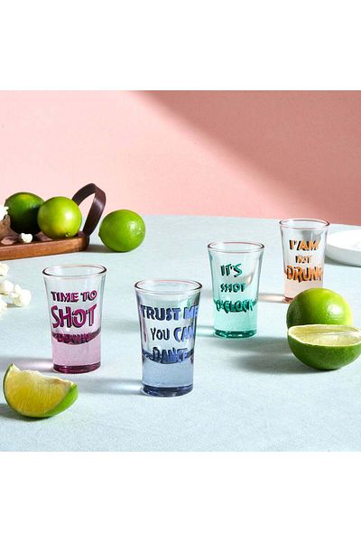 Karaca Set de 4 piese Shotless Shotless pentru 4 persoane, 34 ml, multi