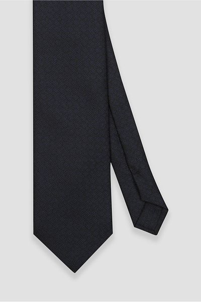 Abbate Navy Blue Plain Tie