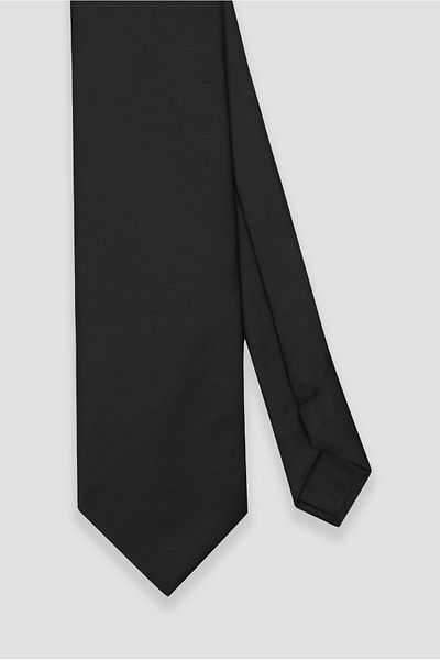 Abbate Black Plain Tie