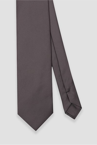 Abbate Gray Plain Tie