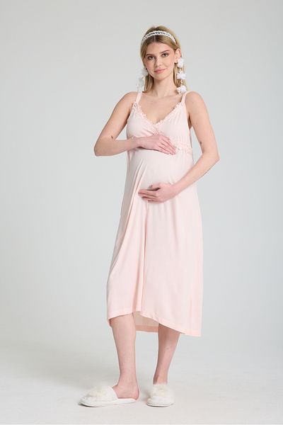 Effortt Maternity Maternity Nightgown with Breastfeeding Feature – Stylish and Comfortable