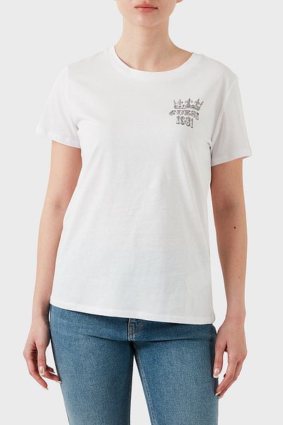 Guess Ss Naturescape Printed 100% Cotton Regular Fit Crew Neck t Shirt W5Gi53K9Rm1 t Shirt