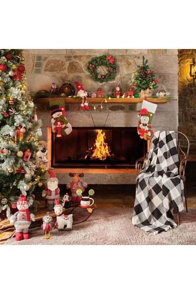 Karaca Home Mountain Blanket, 130cmx170cm, White Black