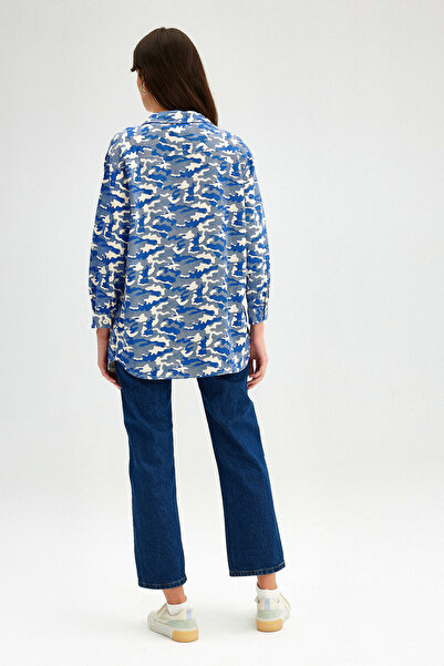 Touché Privé CAMOUFLAGE PATTERNED OVERSIZE SHIRT