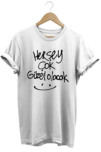 The Baski Totul va fi în regulă Tricou premium imprimat 100% bumbac