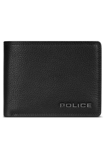 Police Geldbörse RFID Leder 12 cm ausklappbar mit Reißverschlussfach