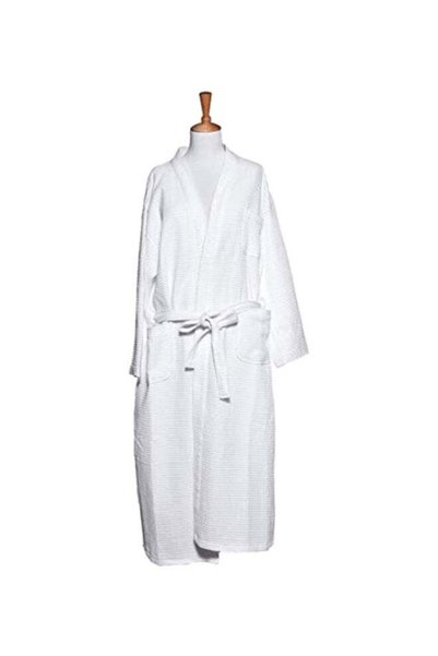 Generic Cotton Bathrobe White L