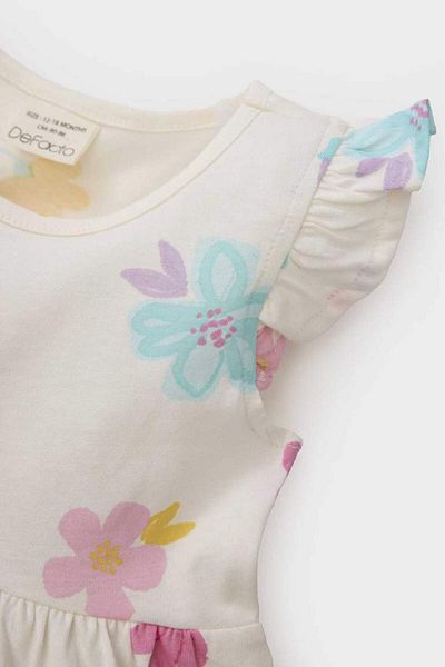DeFacto New Season Baby Girl Floral Print Short Sleeve Dress