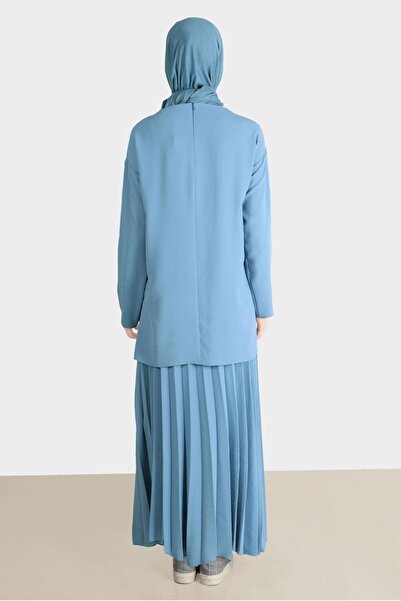 Alvina 42612 Модель Друк Детальний Двошаровий Комплект Спідниці