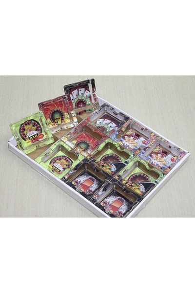 ForWhat Glass Design Ash Tray Ashtray for Office Home Office Decor
