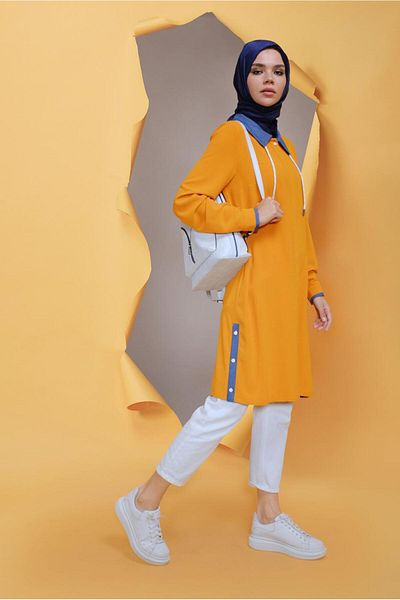 Alvina Hidden Buttoned Tunic 41686