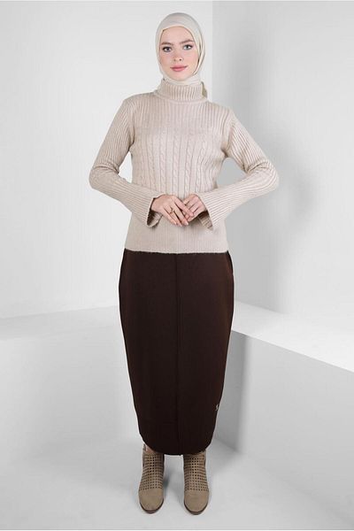 Alvina Knitwear Sweater - Turtleneck Collar, Model 44069