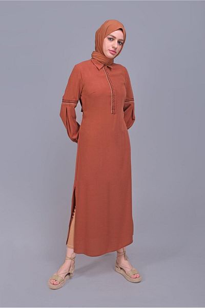 Alvina Belted Embroidered Tunic - Model 40739