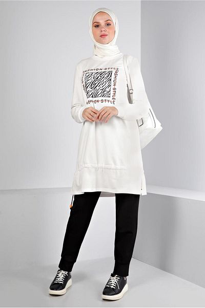 Alvina Tracksuit Set 43369 - Printed and Pant