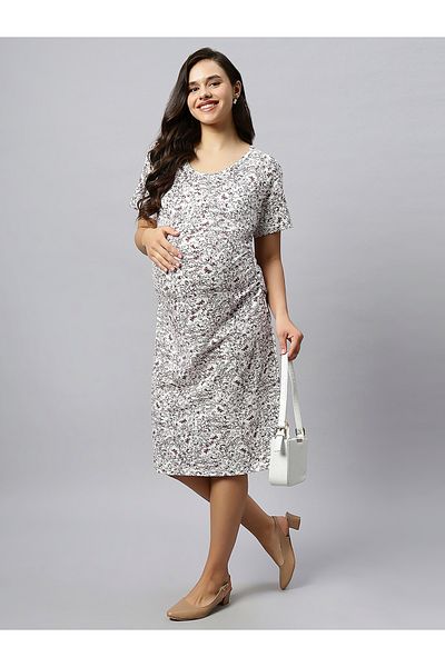 Tummy organic cotton T- shirt Maternity dress