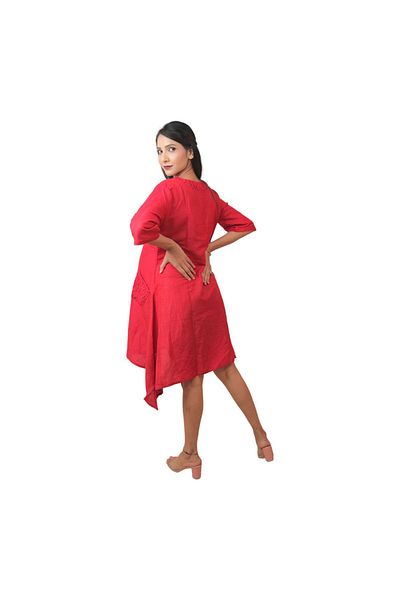 Tummy - Asymatrical Maternity dress with side pockets