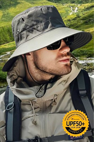 Mood Agenda Unisex Uv Protection Wide Brim Foldable Safari Outdoor Boonie Hiking & Beach Hat