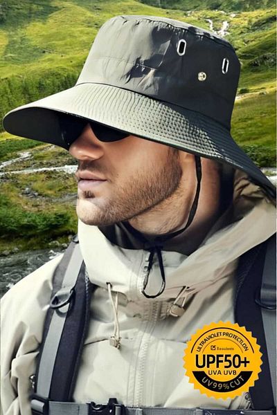 Mood Agenda Unisex Uv Protection Wide Brim Foldable Safari Outdoor Boonie Hiking & Beach Hat