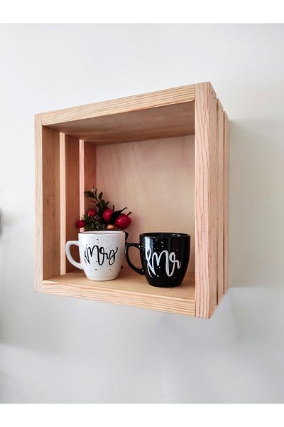 Limon Dekor Solid Handmade Wooden Chest with Lid - Decorative and Multi-Purpose Case - Organizer