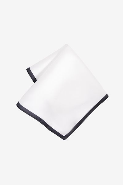ALTINYILDIZ CLASSICS Men's White-Black Handkerchief