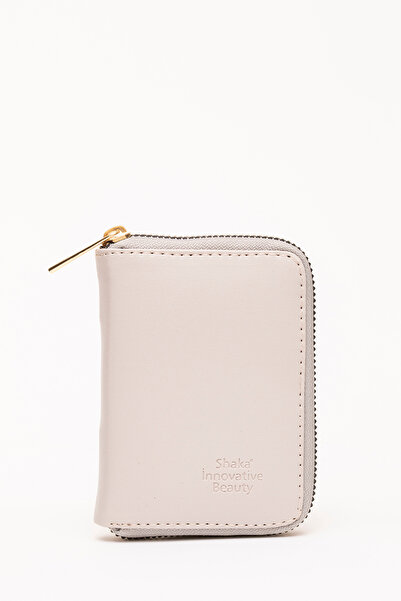 SHAKA Gri SHK63 Kartlıklı Bozuk Para Ve Kağıt Para Bölmeli Fermuarlı Şık Suni...