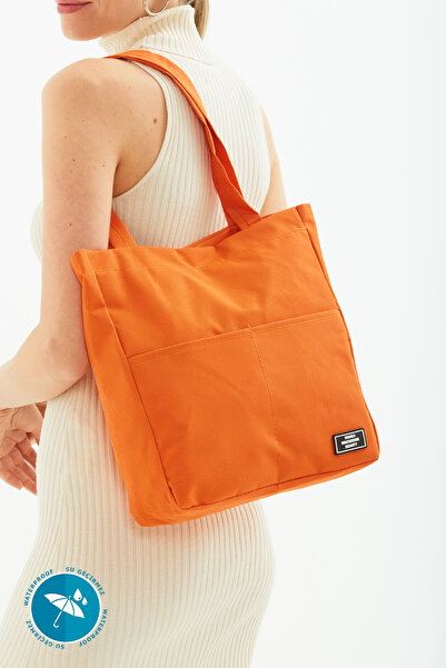 SHAKA Orange U24 Waterproof Women's Arm And Shoulder Bag With Snap Closure Fr...